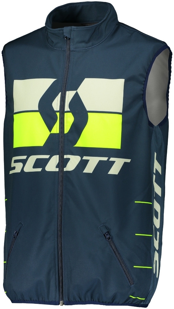 Scott Enduro Motocross Vest, blue-yellow, Size S, blue-yellow, Size S
