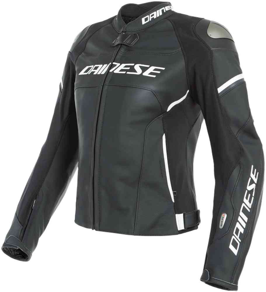 Dainese Racing 3 Lady D-Air® Airbag Jaqueta de couro da motocicleta de senhoras