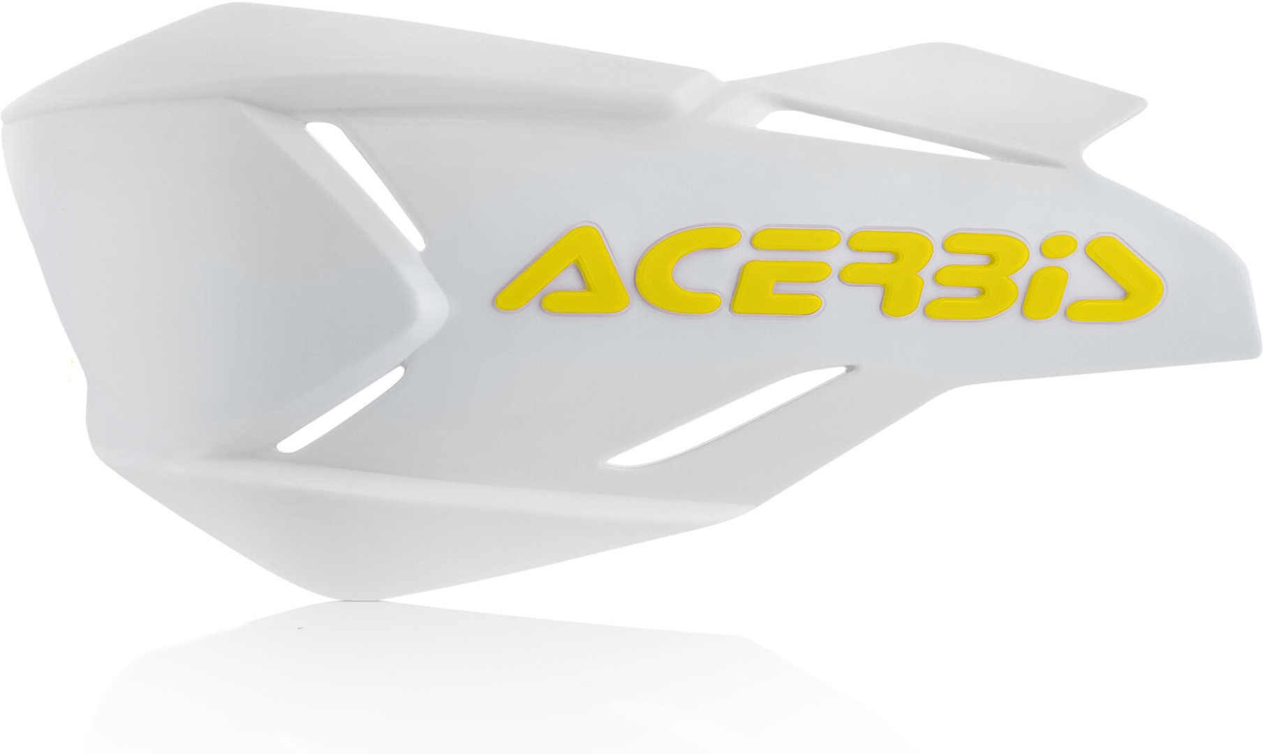 Acerbis X-Factory Hand Guard Shell, white-yellow, white-yellow, Size One Size