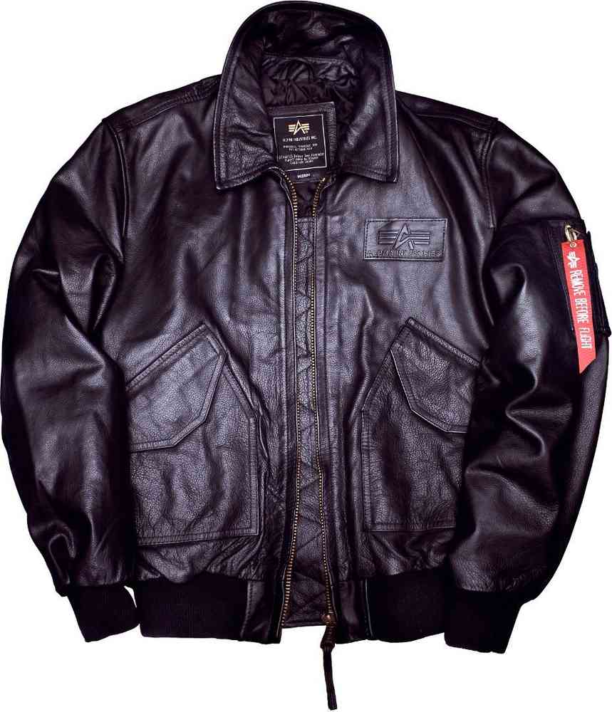 Alpha Industries CWU Leather Jacket - buy cheap ▷ FC-Moto