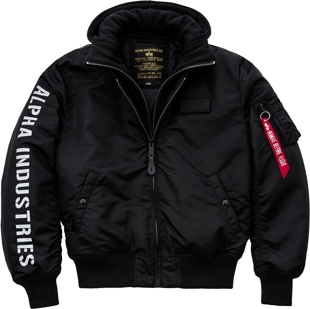 Alpha Industries MA-1 D-Tec SE Jacke, schwarz-weiss, Größe S, schwarz-weiss, Größe S
