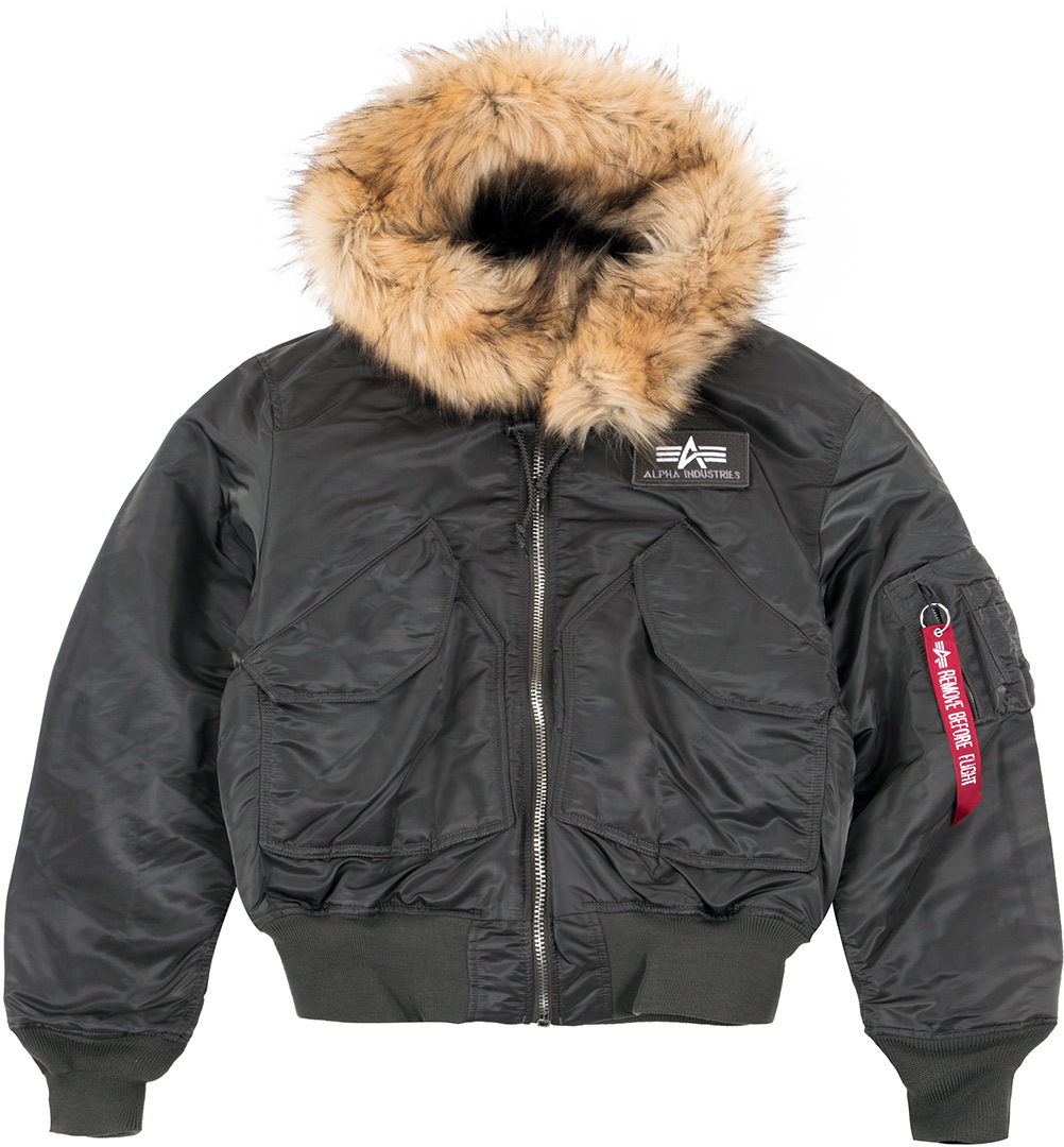 Alpha Industries 45P Hooded Jacke, grau, Größe S, grau, Größe S