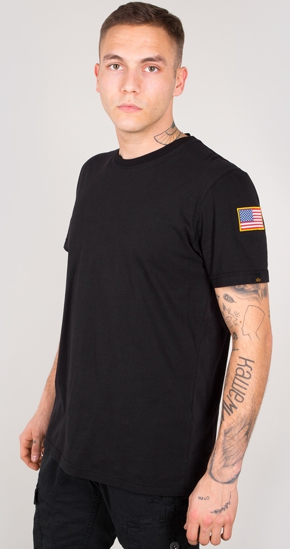 Alpha Industries NASA T-Shirt, svart, storlek S