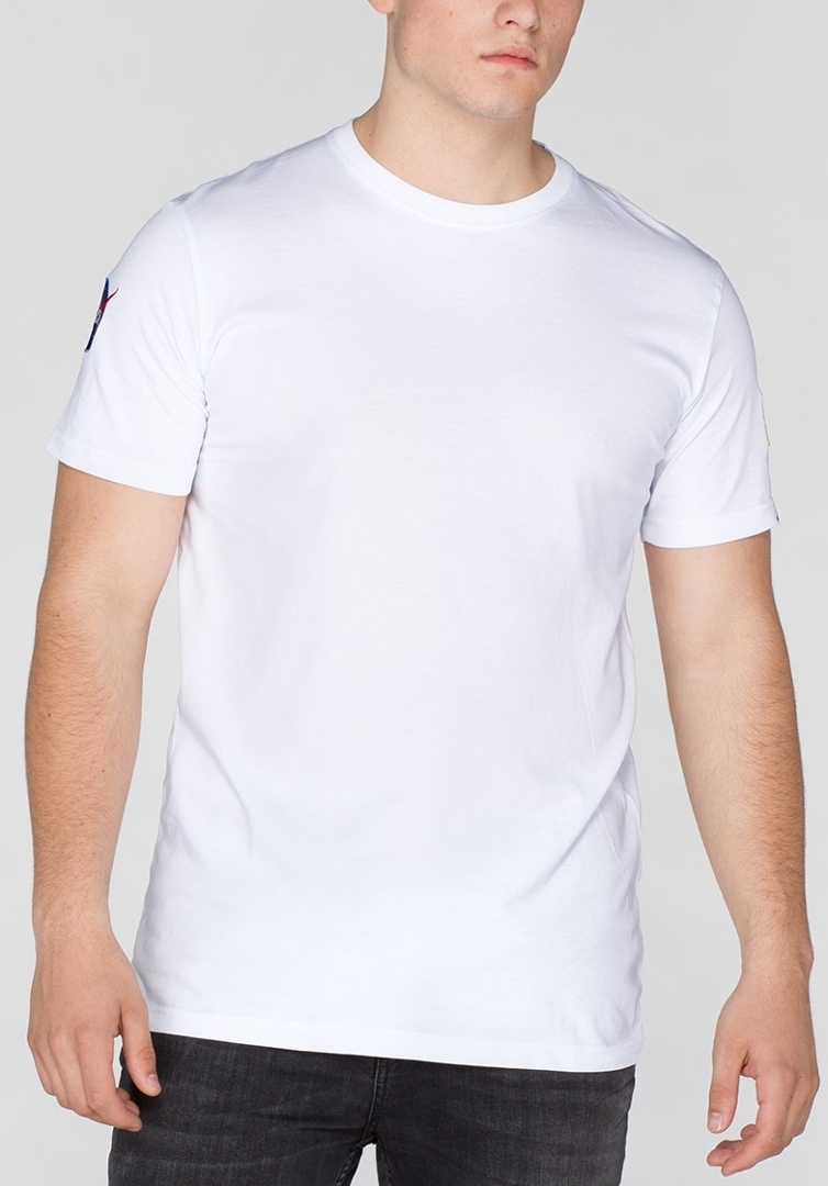 Alpha Industries NASA T-Shirt, vit, storlek M