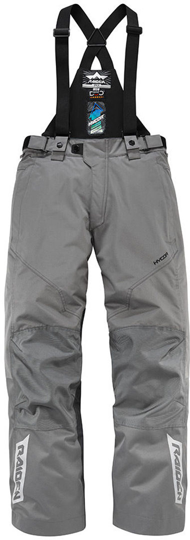 Icon DKR Raiden Monochromatic Waterproof Motorcycle Pants, grey, Size S, grey, Size S