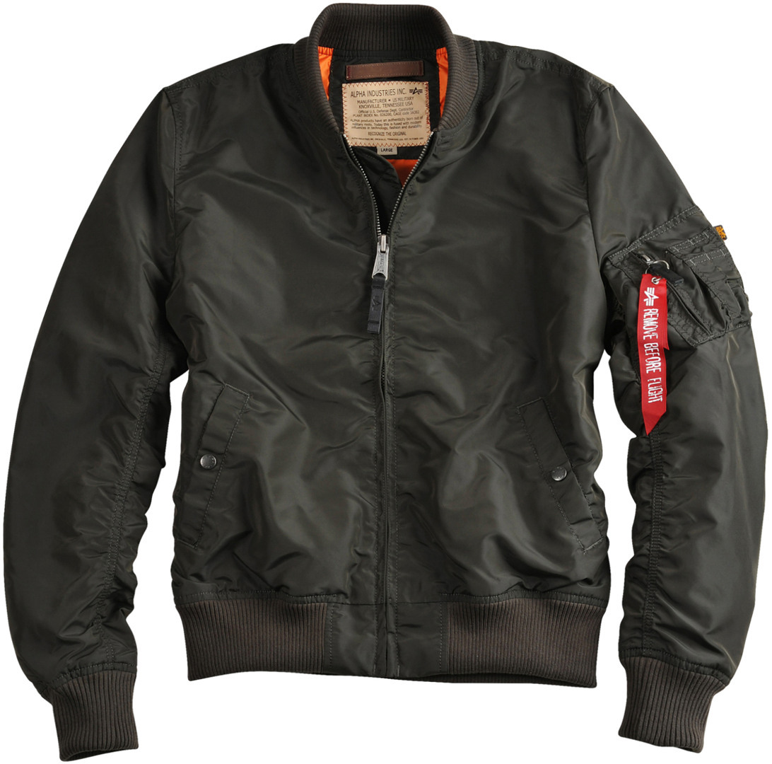 Alpha Industries MA-1 TT Jacka, grå, storlek 2XL