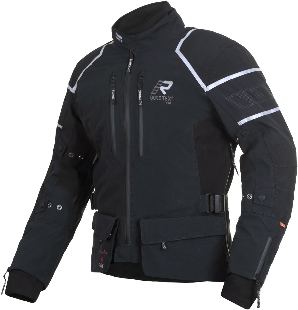 Rukka Exegal Gore-Tex Motorfiets textiel jas, zwart-wit, afmeting 46