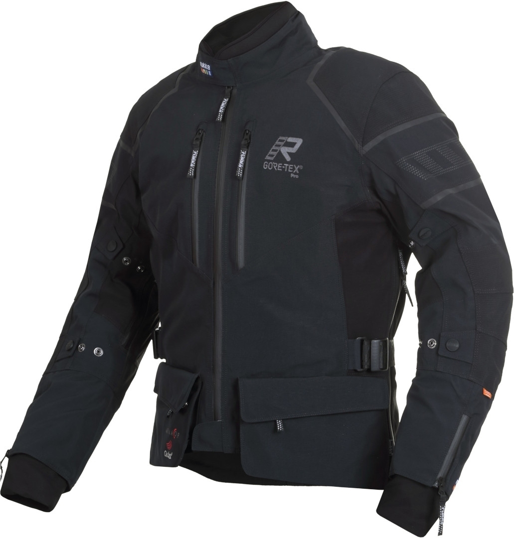 Rukka Exegal Gore-Tex Motorfiets textiel jas, zwart, afmeting 46
