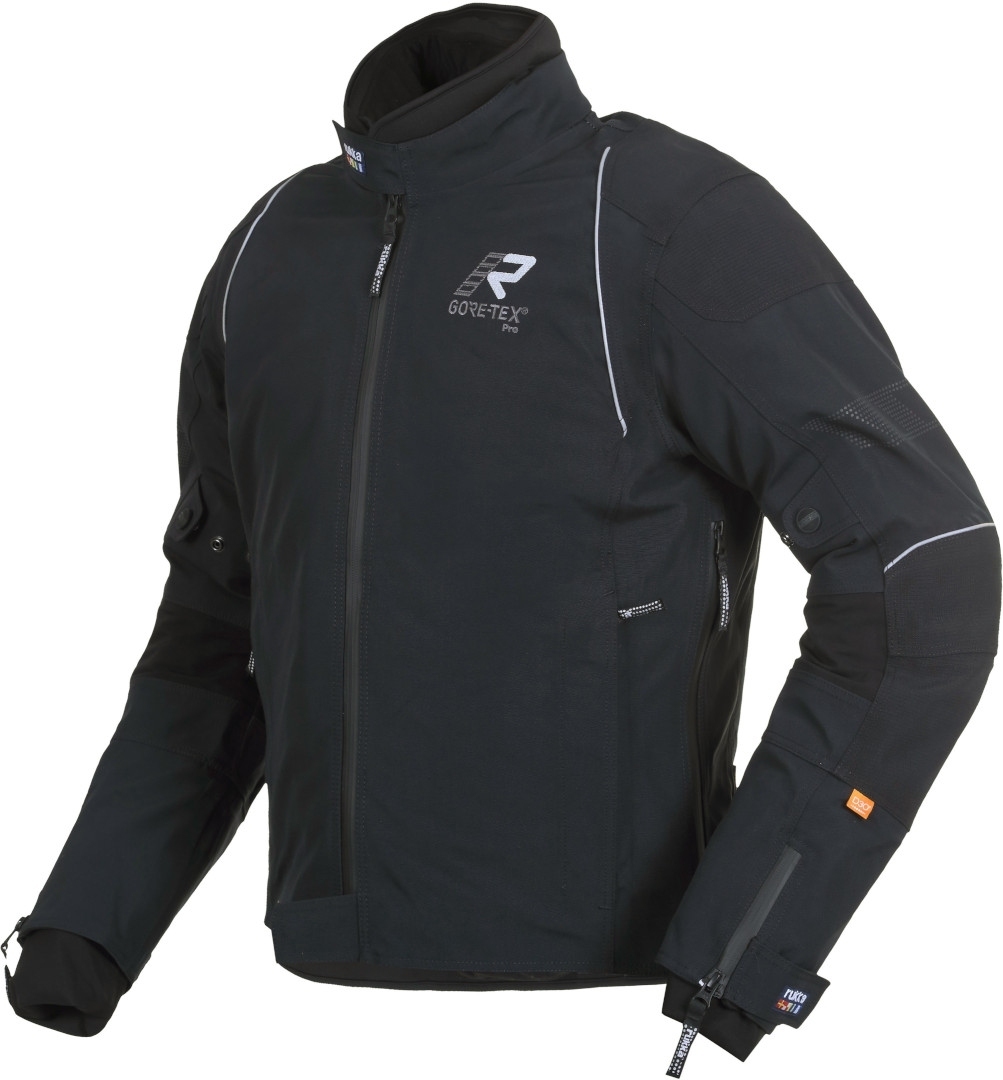 Rukka Armarone Gore-Tex Motorfiets textiel jas, zwart-wit, afmeting 48