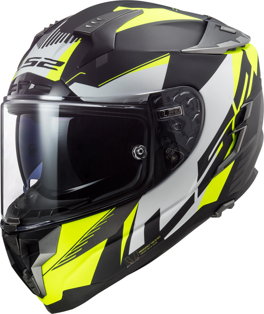 LS2 FF327 Challenger Squadron Helmet, black-yellow, Size XL, black-yellow, Size XL