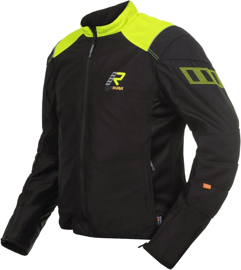 Rukka StretchAir Motorcycle Textile Jacket, black-yellow, Size 60, black-yellow, Size 60