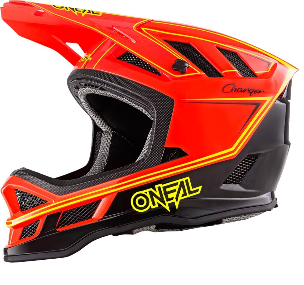 Oneal Blade Charger Casco da discesa, rosso, dimensione M
