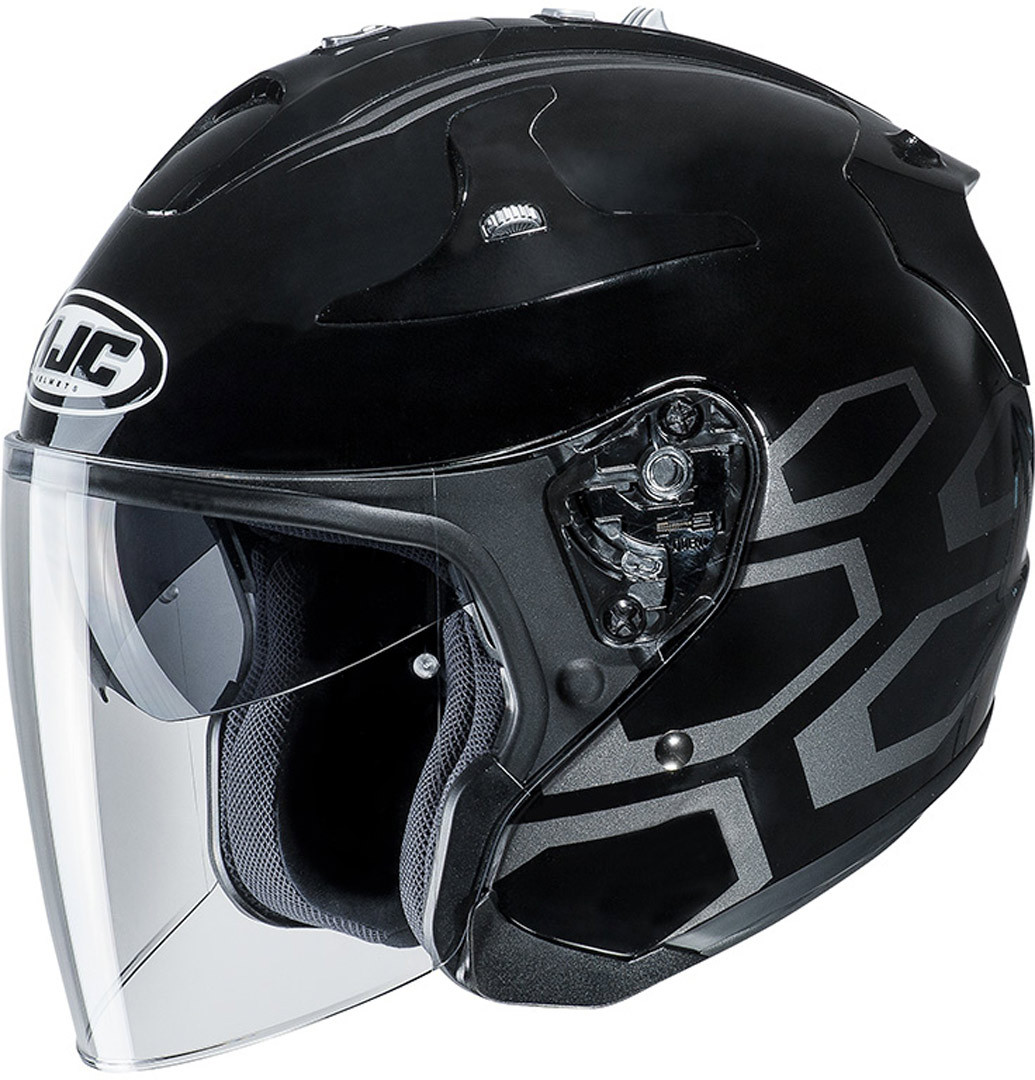HJC FG-Jet Dukas Helmet, black-grey, Size XL, black-grey, Size XL