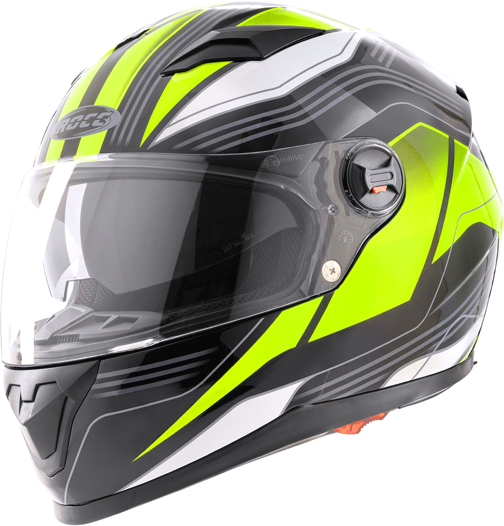 Rocc 322 Helm, zwart-geel, afmeting L