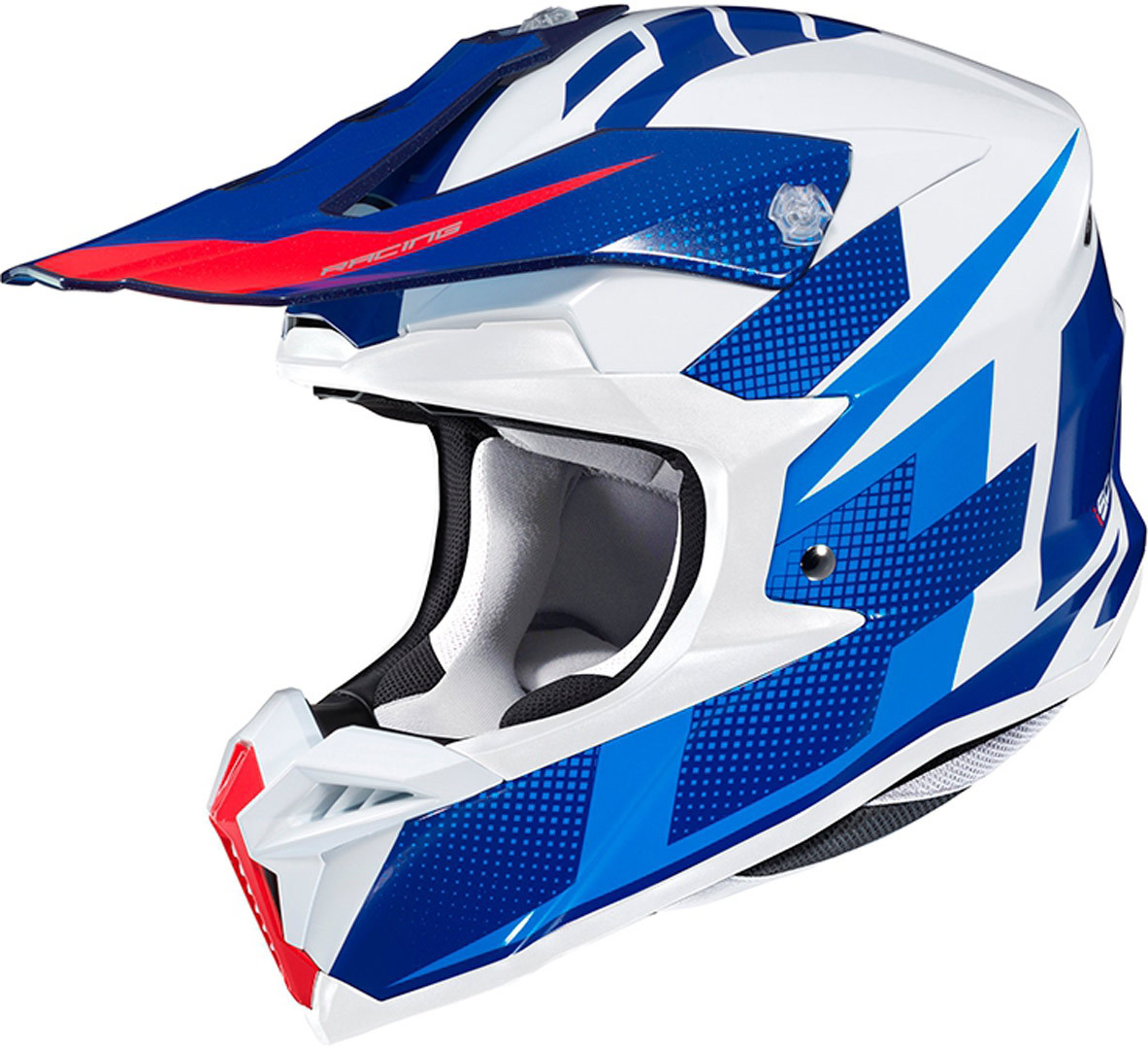 HJC i50 Argos Motocross Helmet, white-blue, Size XS, white-blue, Size XS