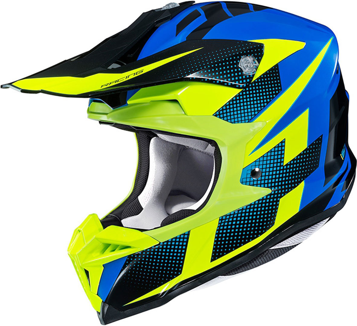 HJC i50 Argos Motocross Helmet, yellow-blue, Size XS, yellow-blue, Size XS