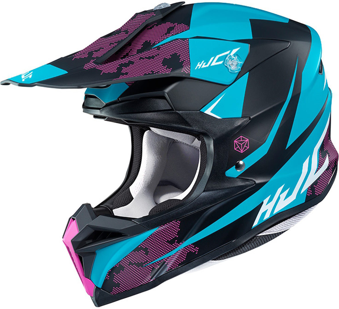 HJC i50 Tona Motocross Helmet, black-blue, Size M, black-blue, Size M