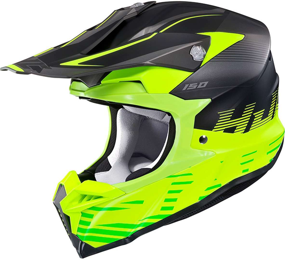 HJC i50 Fury Motocross Helmet, black-yellow, Size XS, black-yellow, Size XS