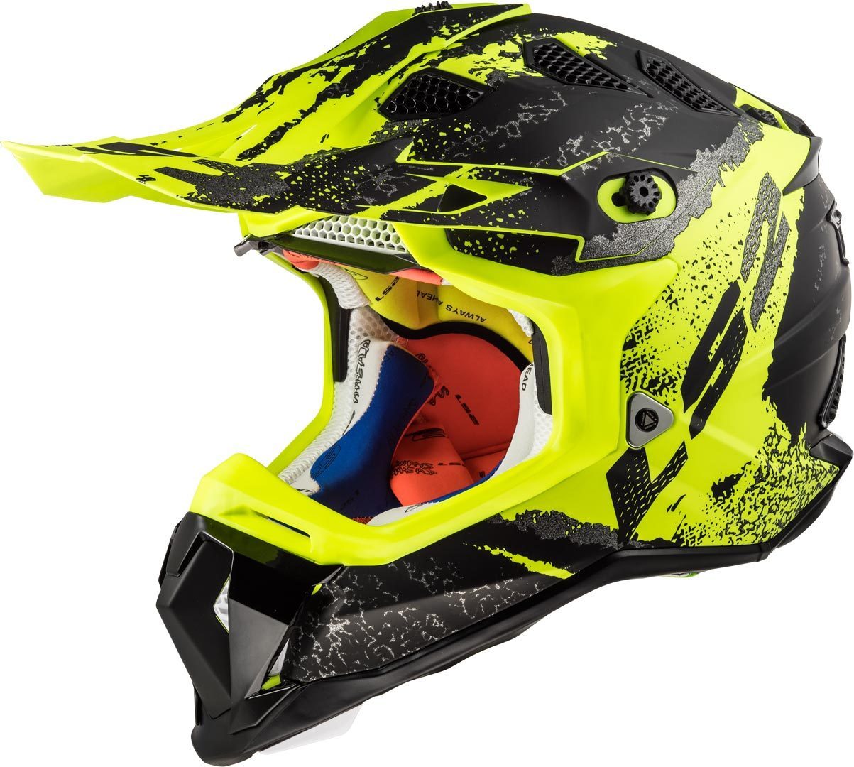 LS2 MX470 Subverter Claw Motocross Helmet, black-yellow, Size XS, black-yellow, Size XS