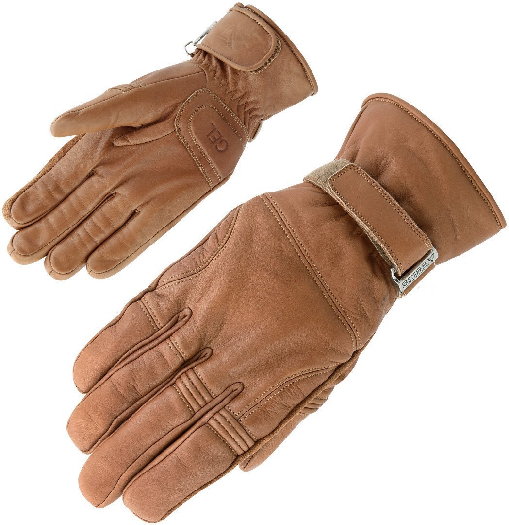 Orina Midway Waterproof Motorcycle Gloves, brown, Size L, brown, Size L