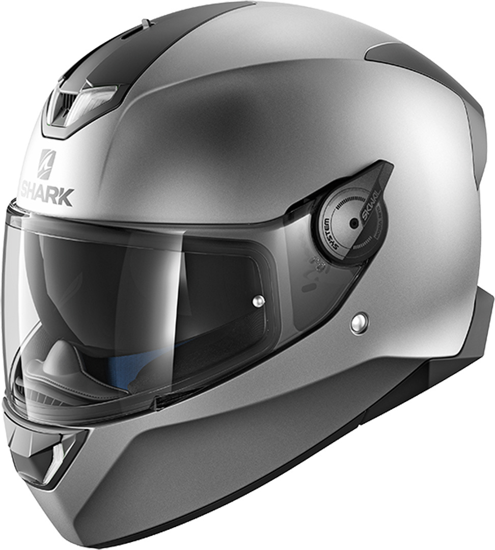 Shark Skwal 2 Blank Mat LED Helmet, silver, Size XS, silver, Size XS