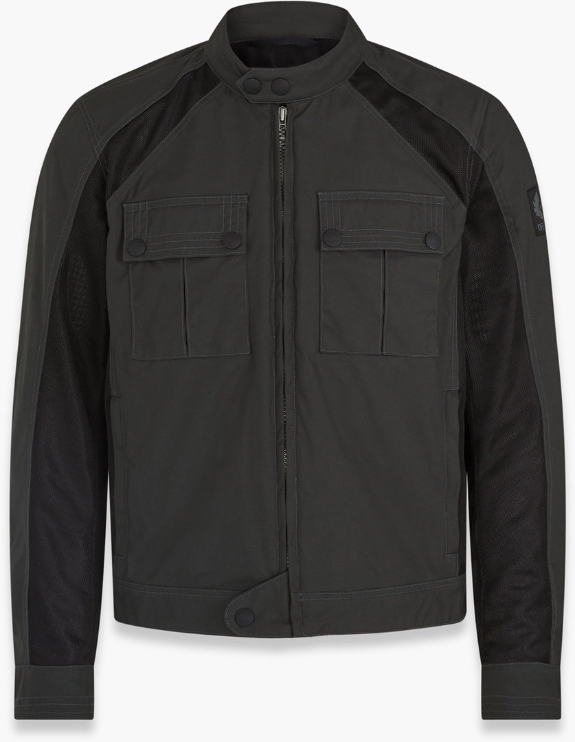 Belstaff Temple Motorcycle Textile Jacket, green, Size M, green, Size M