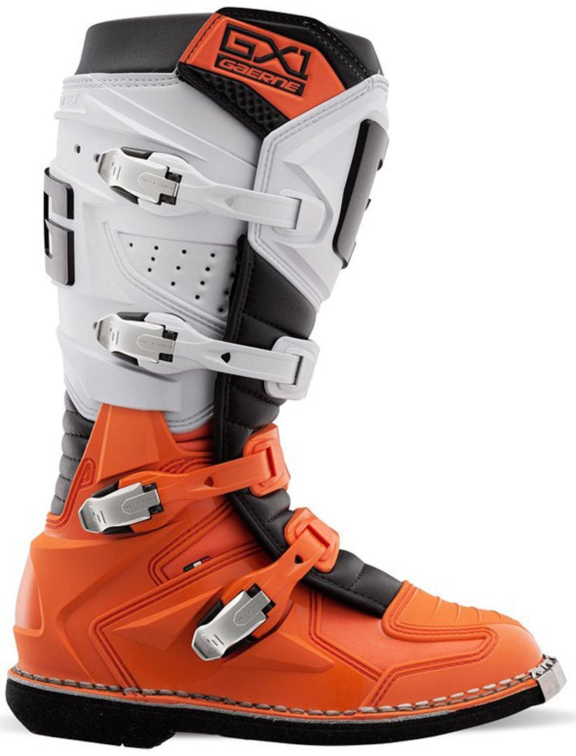 Gaerne GX-1 Goodyear Ботинки для мотокросса Оранжевый/Белый 48 