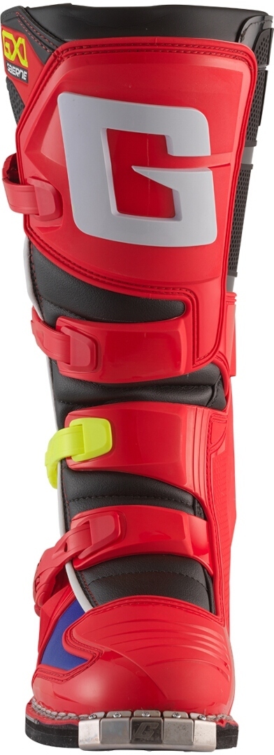 Side view of Gaerne GX-1 Goodyear Motocross Boots, red-yellow, Size 41 for Men