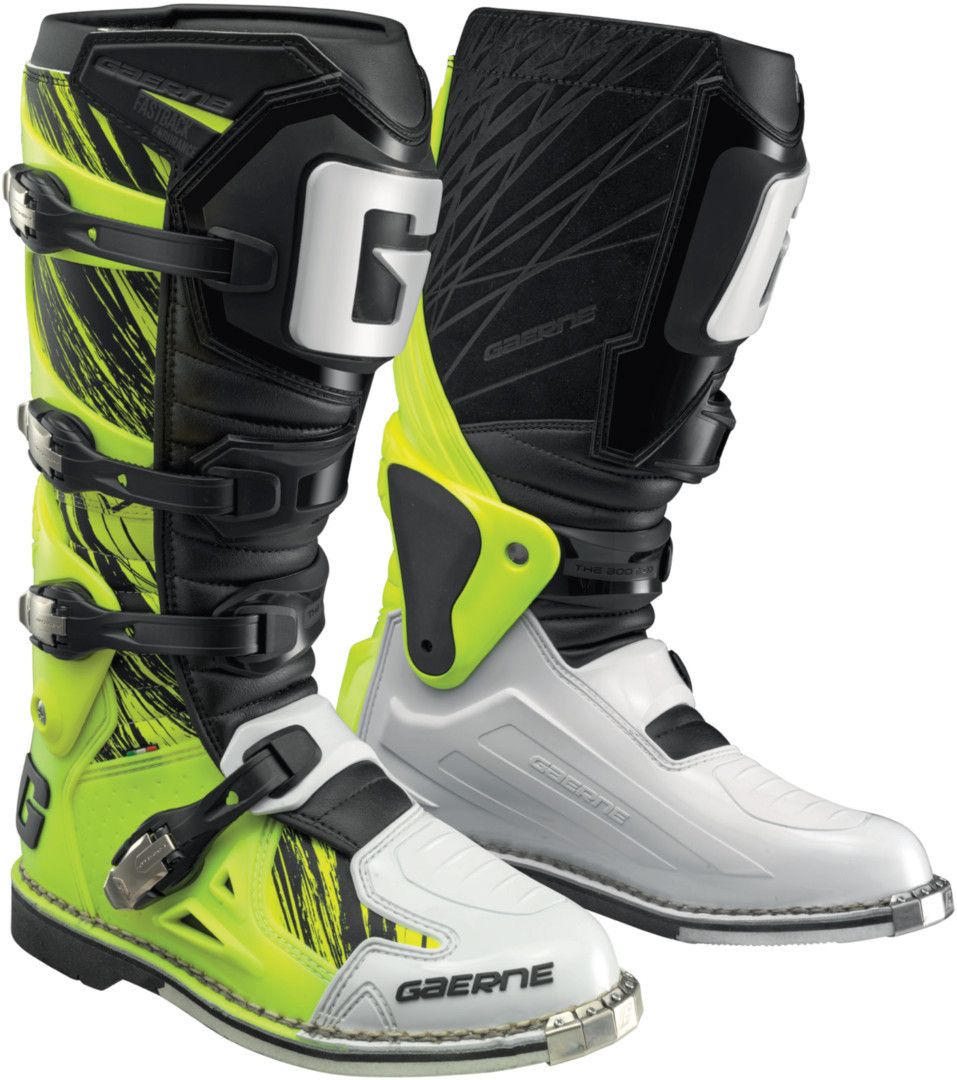 Gaerne Fastback Endurance Motocross Boots, yellow, Size 39, yellow, Size 39