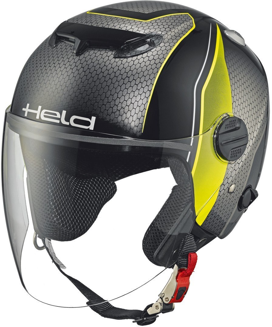 Held Top Spot Jet Helmet Decor, grey-yellow, Size XS, grey-yellow, Size XS