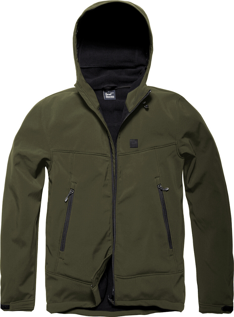 Vintage Industries Alford Softshell, green, Size L, green, Size L