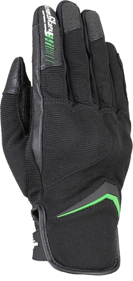 Furygan Oksi D3O Motorcycle Gloves, black-green, Size 3XL, black-green, Size 3XL