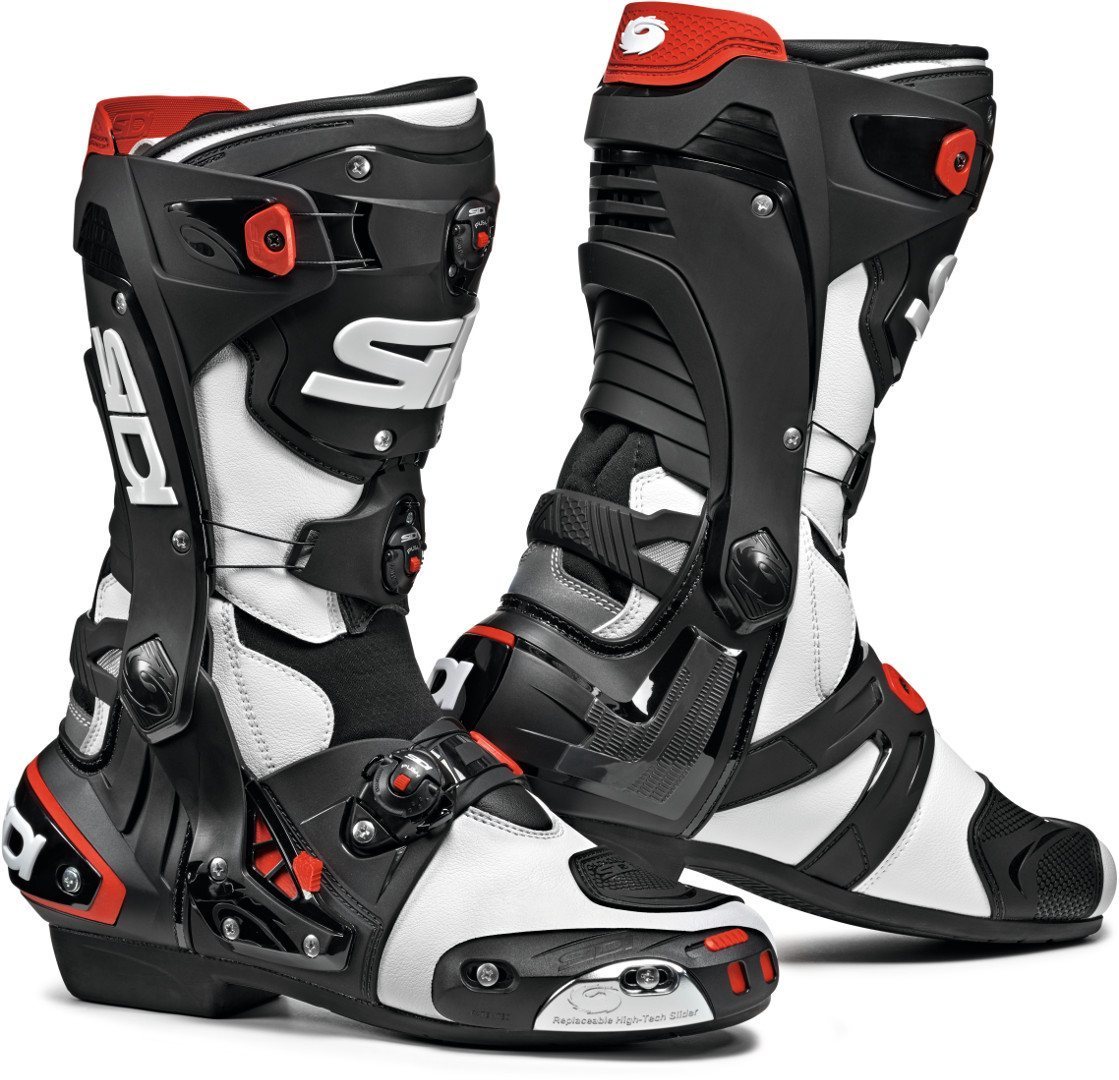 Sidi Rex Motorcycle Boots, black-white, Size 40, black-white, Size 40