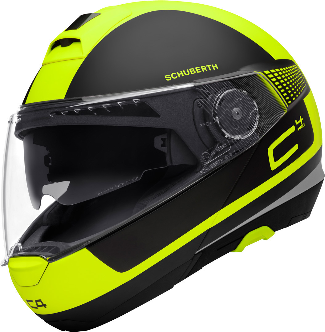 Schuberth C4 Pro Legacy Helmet, black-yellow, Size XS, black-yellow, Size XS
