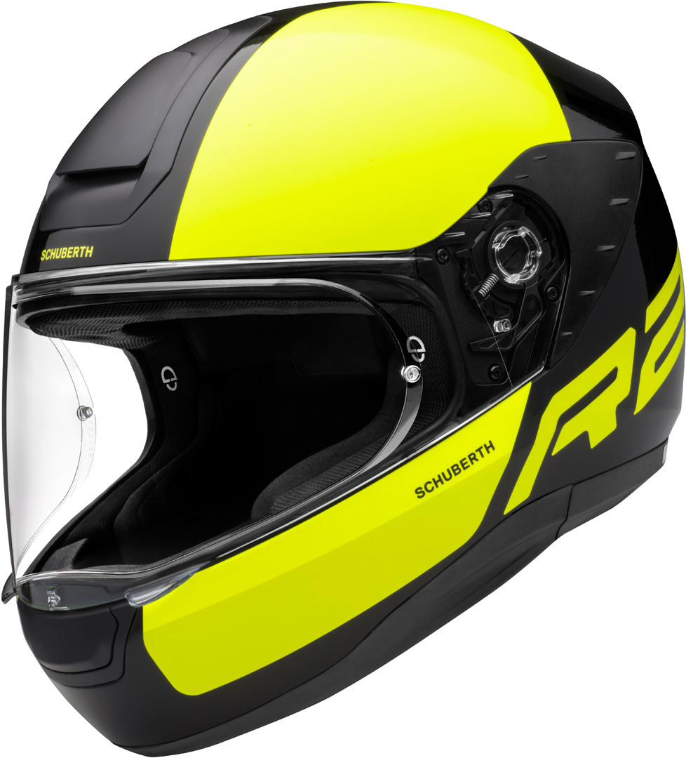 Image of Schuberth R2 Dyno Casco, nero-giallo, dimensione S