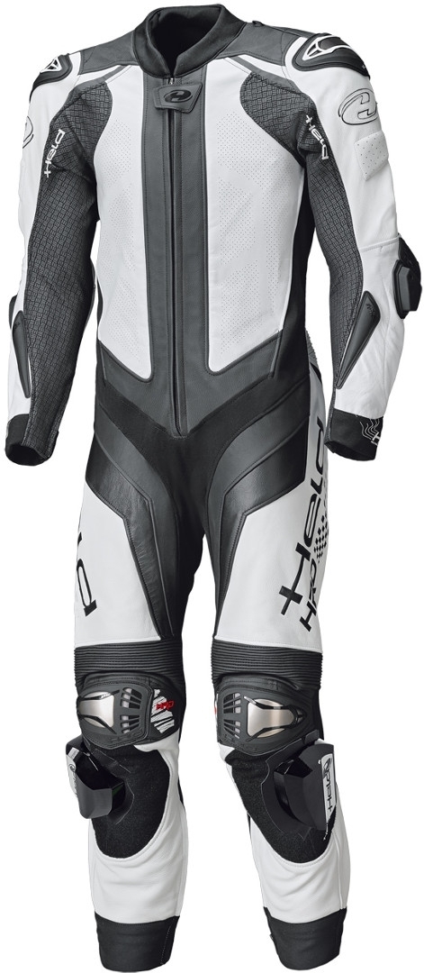 Held Race-Evo II 1-Teiler Motorrad Lederkombi, schwarz-weiss, Größe 52, schwarz-weiss, Größe 52