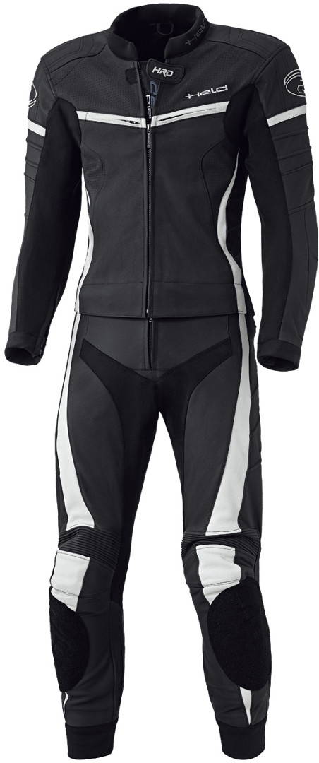 Held Spire Two Piece Women's Motorcycle Leather Suit, black-white, Size 34, black-white, Size 34 for Women