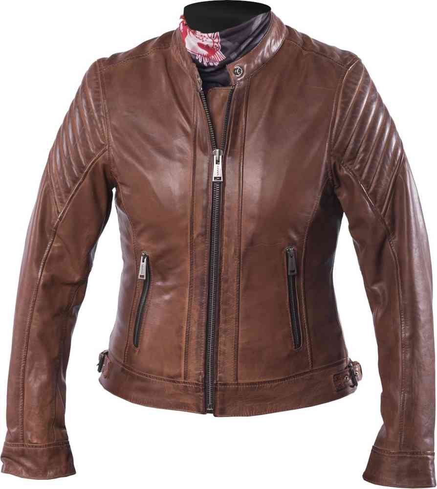 Helstons Star オートバイの革のジャケットの女性