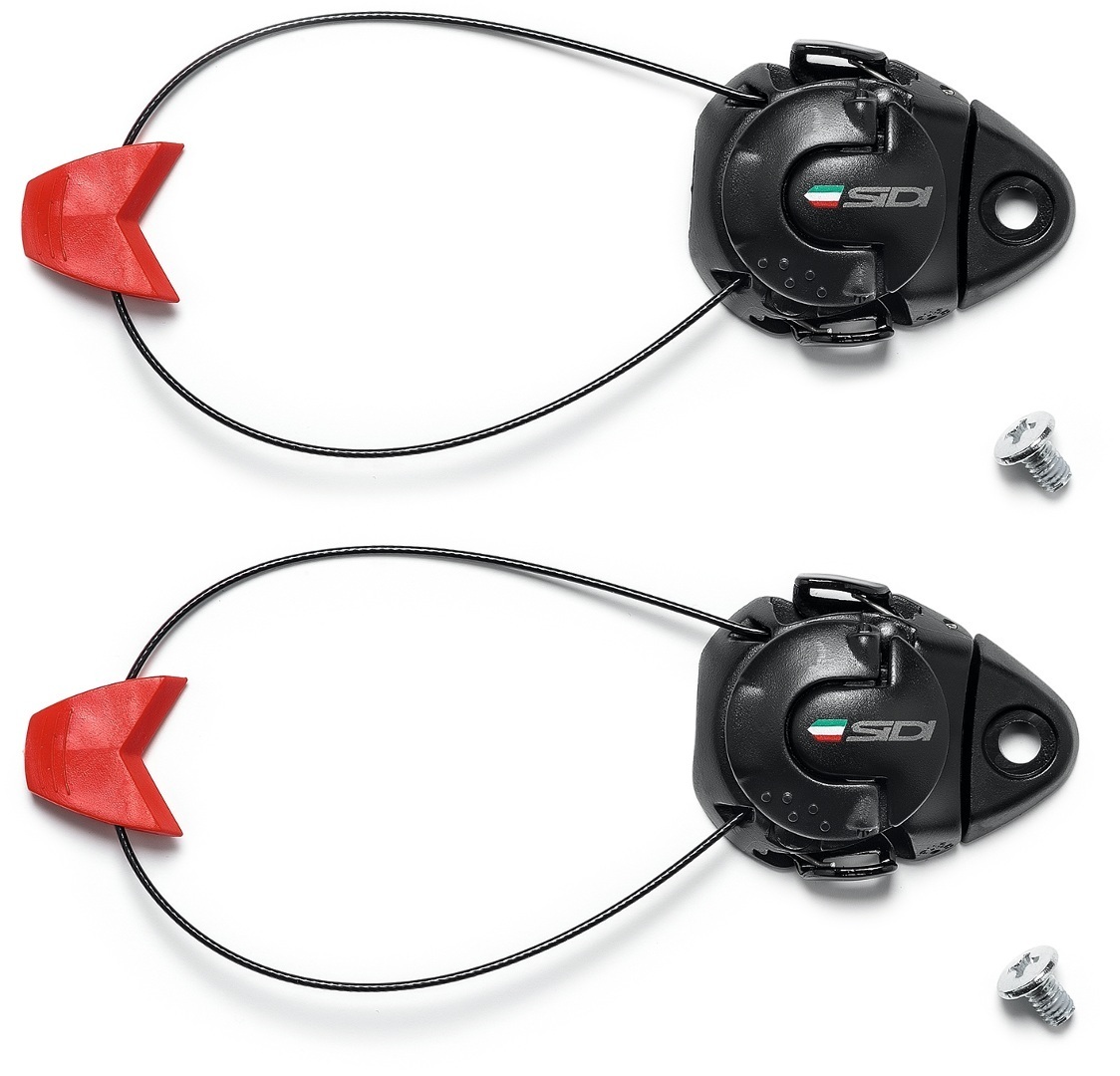 Image of Sidi Mag-1 Tecno-3 Short Magnet Fastener Fissaggio magnete, nero-rosso