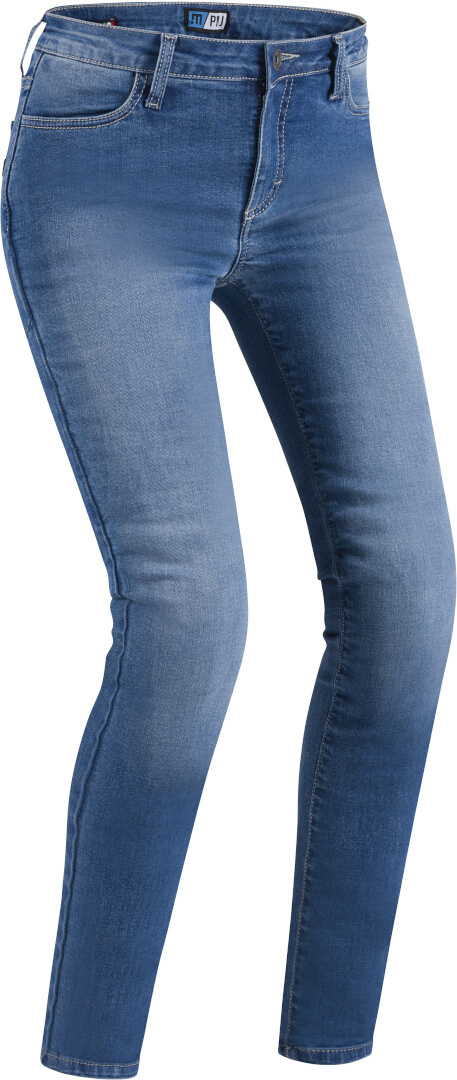 Image of PMJ Skinny Jeans da moto donna, blu, dimensione 27 per donne