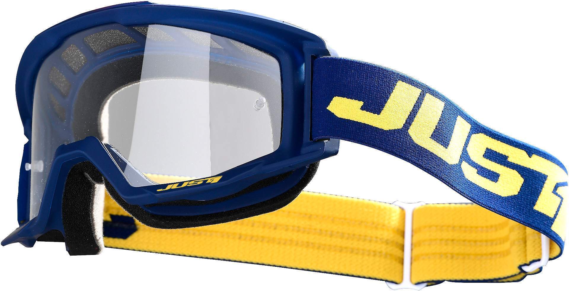 Just1 Vitro Motocross Goggles, blue-yellow, blue-yellow, Size One Size