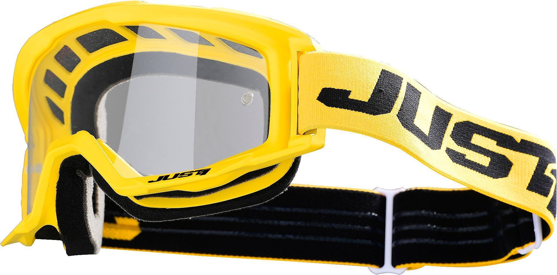 Just1 Vitro Motocross Goggles, black-yellow, black-yellow, Size One Size