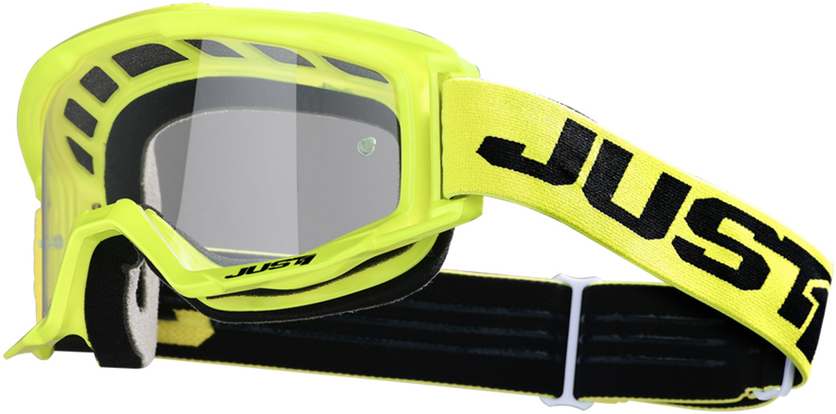 Just1 Vitro Motocross Goggles, yellow, yellow, Size One Size