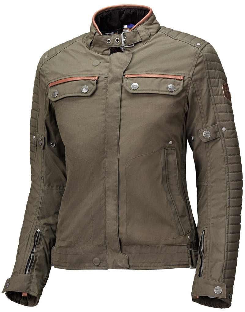 Held Bailey Women's Motorcycle Textile Jacket, green-brown, Size S, green-brown, Size S for Women