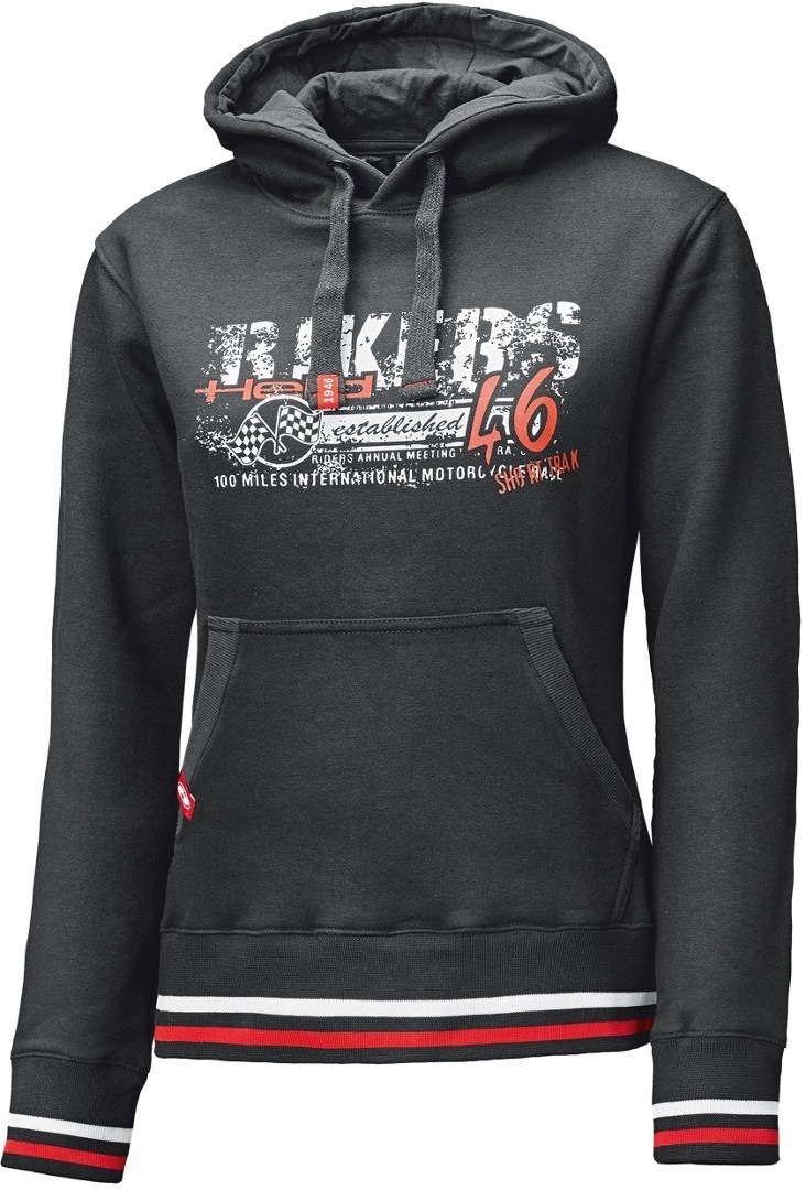 Held Bikers Women's Hoodie, black-white-red, Size XS, black-white-red, Size XS for Women