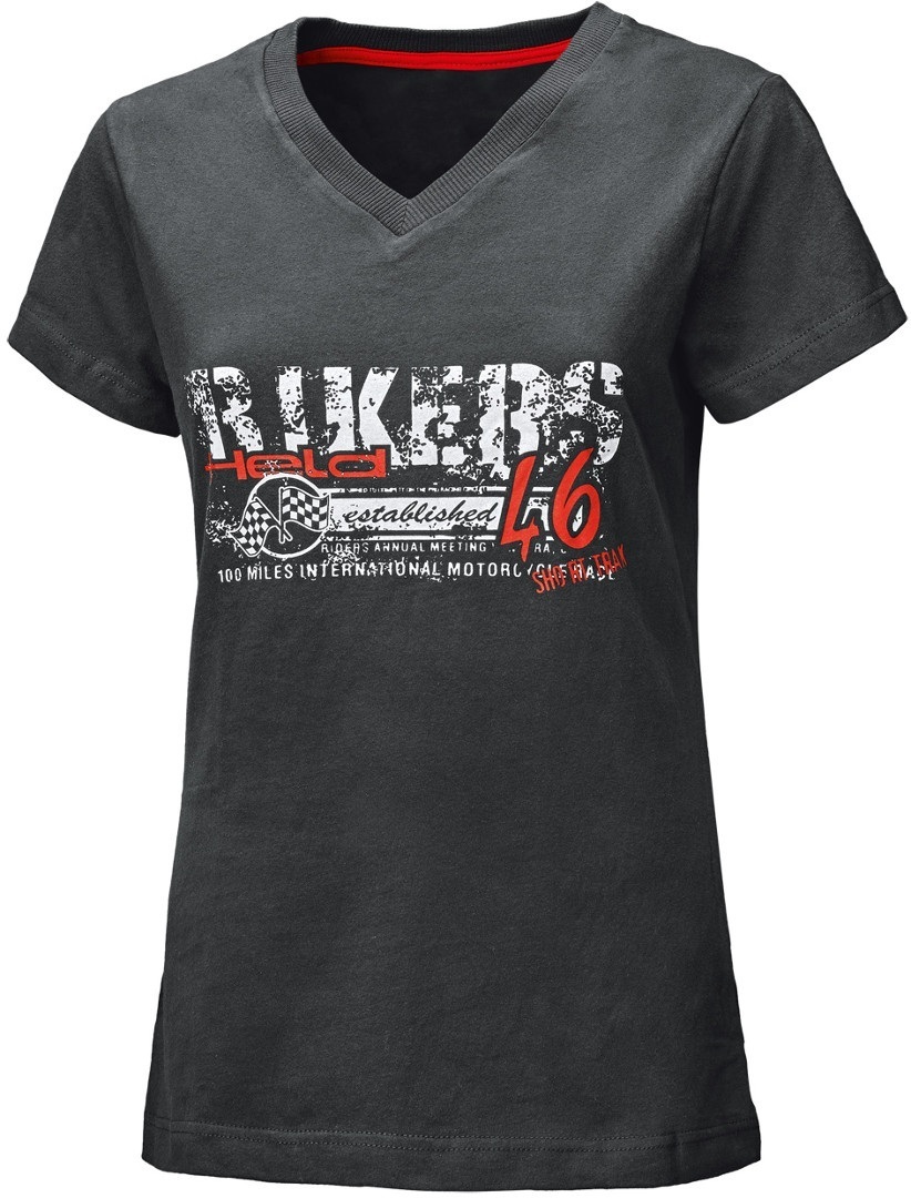 Held Bikers Women's T-Shirt, black-red, Size XS, black-red, Size XS for Women
