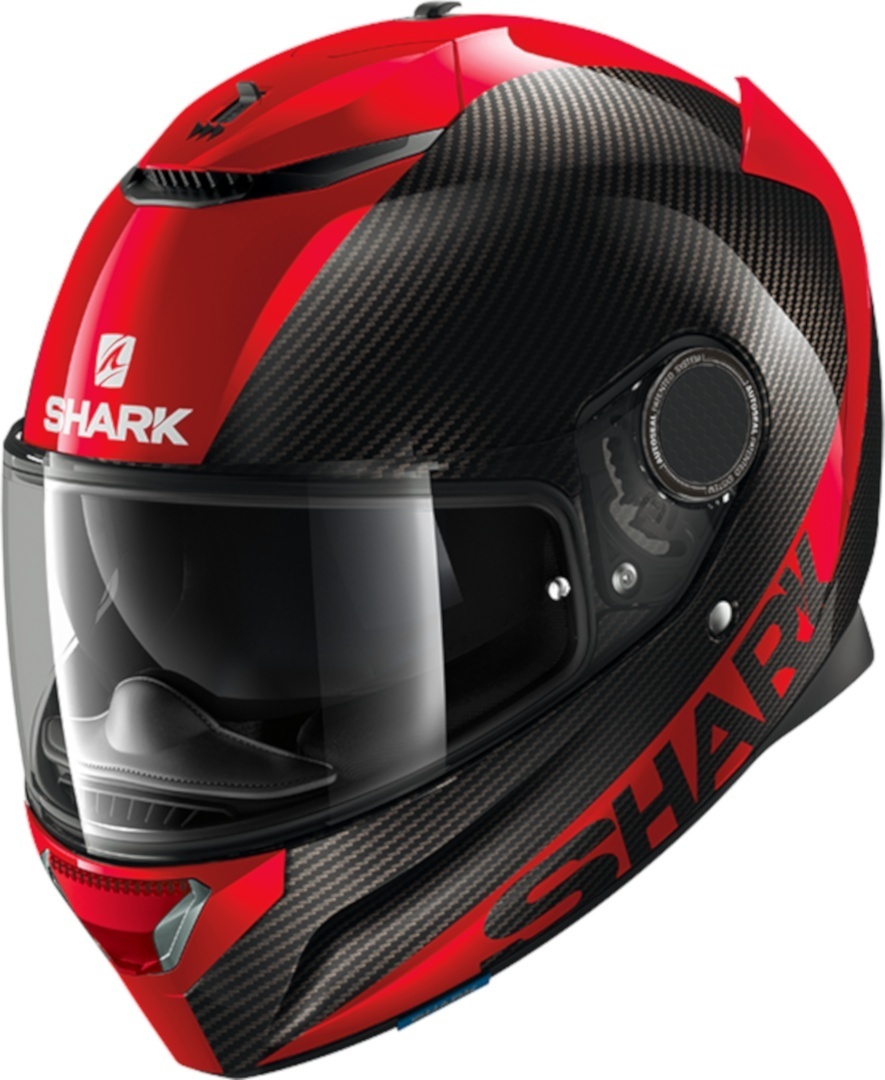 Shark Spartan Carbon Skin Helmet, black-red, Size XS, black-red, Size XS