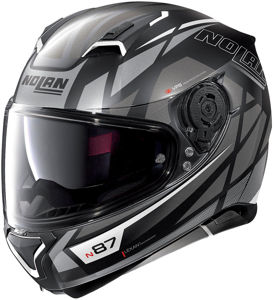 Nolan N87 Originality N-Com Helmet, black-white, Size XS, black-white, Size XS