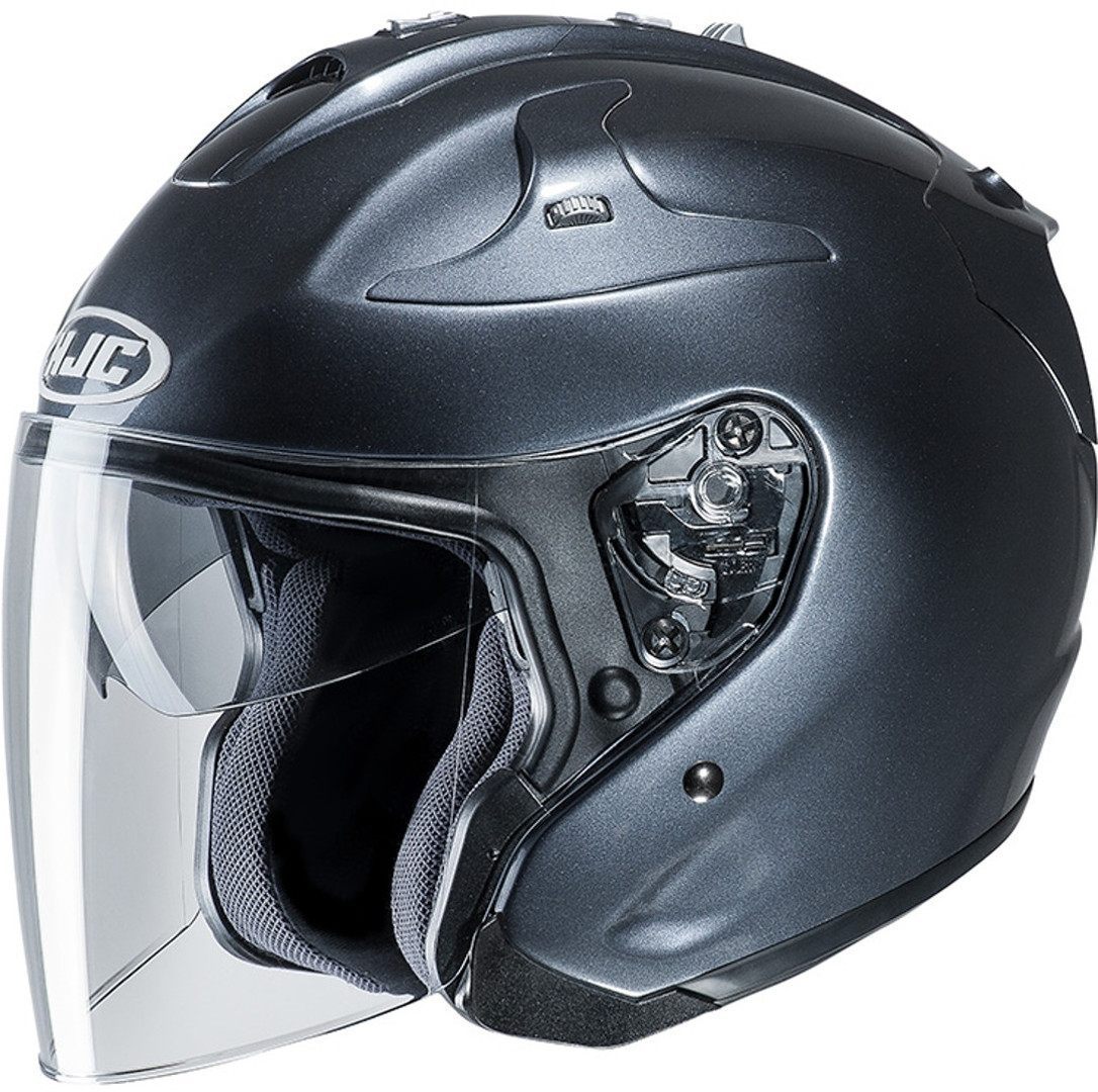 HJC FG-Jet Metallic Jet Helmet, black-grey, Size XL, black-grey, Size XL
