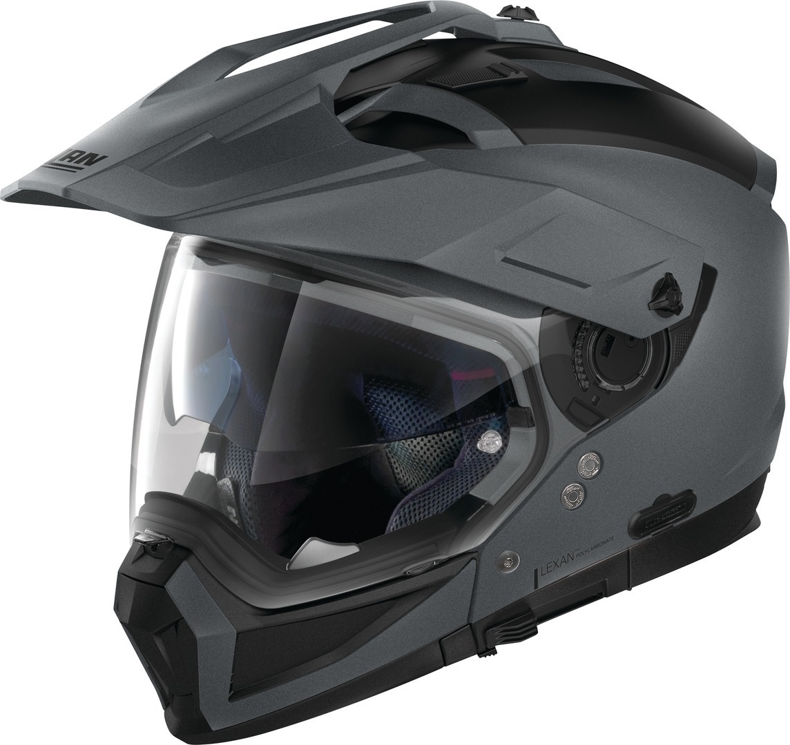 Nolan N70-2 X Classic N-Com Helmet, grey, Size 2XS, grey, Size 2XS